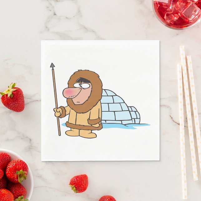 Serviette En Papier Eskimo Et Igloo (Créateur téléchargé)
