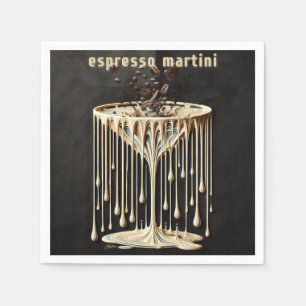 Serviette En Papier Espresso Martini Cocktail Heure