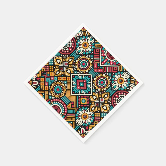 Serviette En Papier Essence Africana Vibrance (Coin)