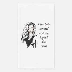 Serviette En Papier Est Buttcheeks un mot