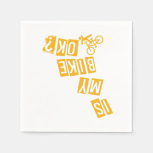 Serviette En Papier Est Mon Vélo Ok Cyclisme BMX MTB Vélo Cadeau