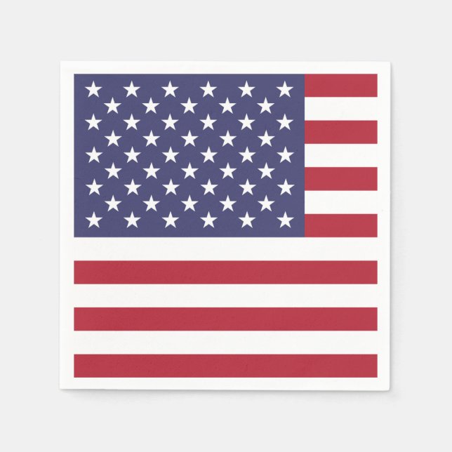 Serviette En Papier États-Unis États-Unis États-Unis Papier Drapeau Na (Devant)