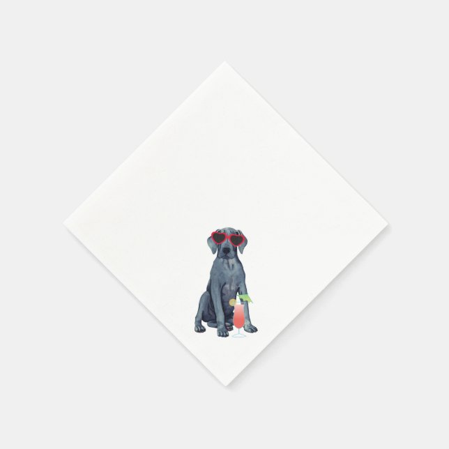 Serviette En Papier Été Great Dane Napkins (Coin)