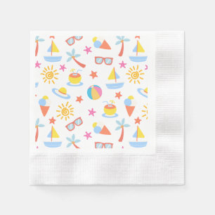 Serviette En Papier Été joueur
