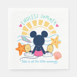 Serviette En Papier Été sans fin Mickey Mouse