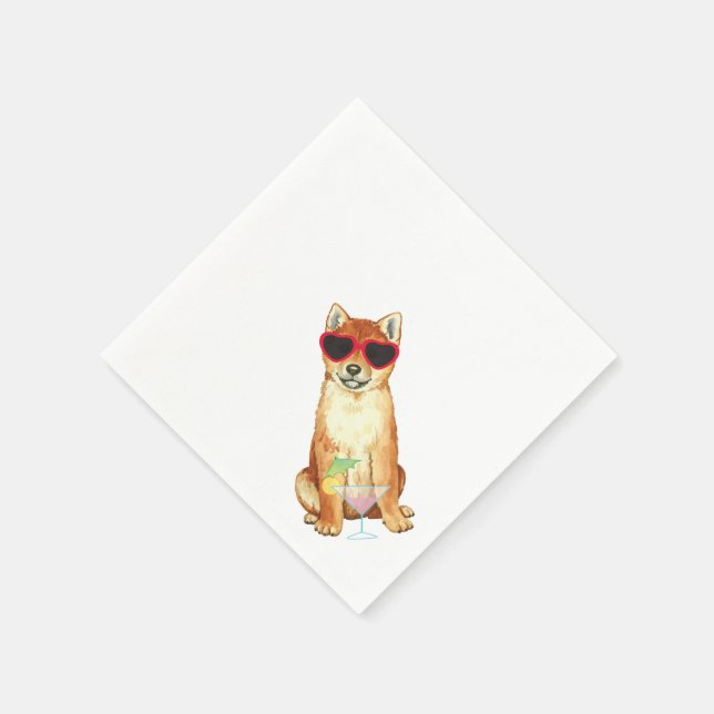 Serviette En Papier Été Shiba Inu (Coin)