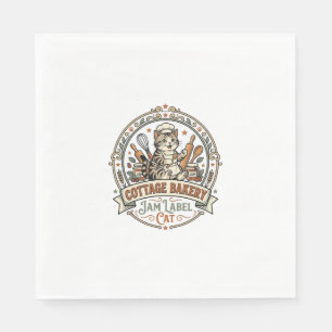 Serviette En Papier Étiquette de confiture de la boulangerie de cottag