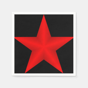 Serviette En Papier Étoile rouge