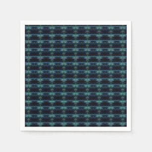 Serviette En Papier Etoiles arc-en-ciel bleu vert, Motif Artdeco