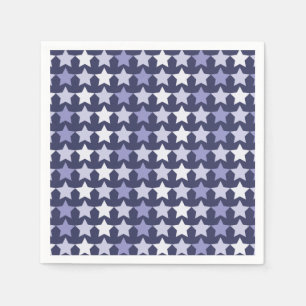 Serviette En Papier Étoiles bleues de la marine patriotique
