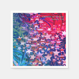 Serviette En Papier ÉTOILES DE NOËL   ABSTRAIT   Papier Festif PERSONN