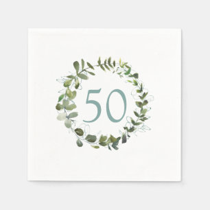 Serviette En Papier Eucalyptus 50e anniversaire