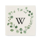Eucalyptus Moderne Calligraphie Monogramme Mariage