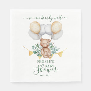 Serviette En Papier Eucalyptus Vert papier Baby shower d'attente rapid