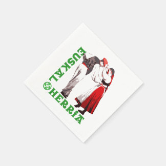 Serviette En Papier Euskal Herria: traditional Basque dancers,