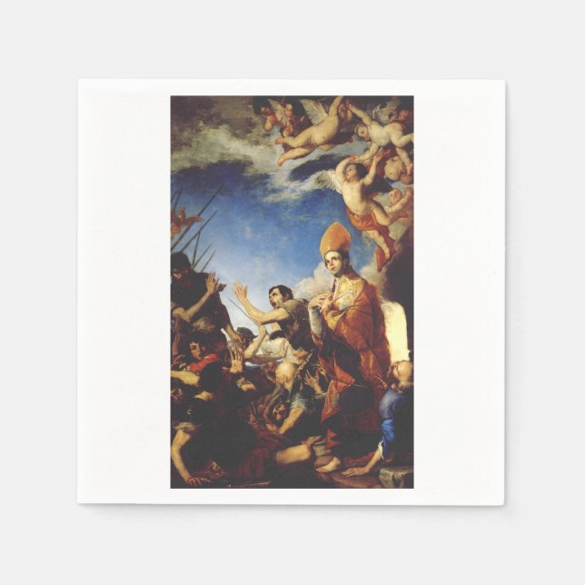 Serviette En Papier Évêque de Saint Januarius de Bénévent (Devant)