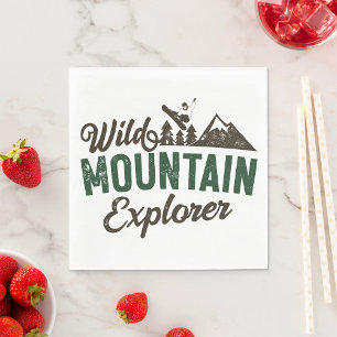 Serviette En Papier Explorateur Wild Mountain