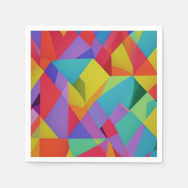 Serviette En Papier Explosion de couleur (Devant)