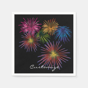 Serviette En Papier Explosion de feux d'artifice Thunder_Cove
