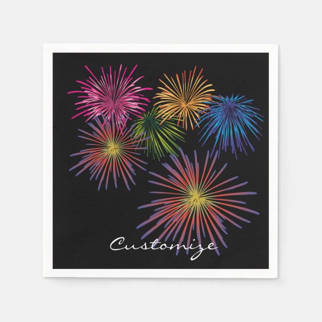 Serviette En Papier Explosion de feux d'artifice Thunder_Cove (Devant)