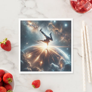 Serviette En Papier Explosion de rupture galactique dans l'espace prof