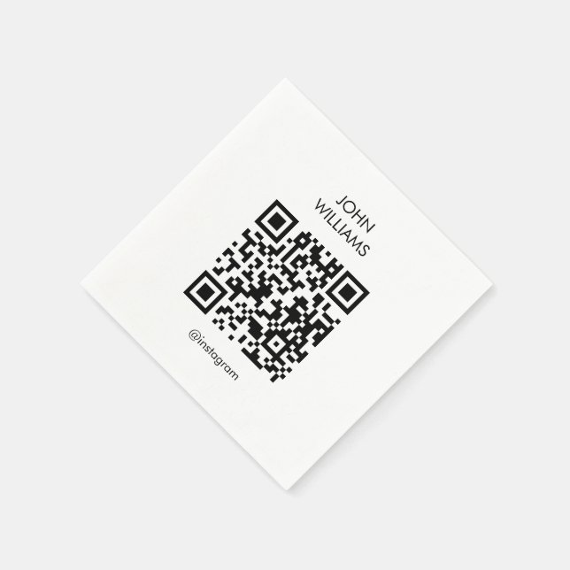 Serviette En Papier Exposition d'artiste personnalisable Ouverture du  (Coin)
