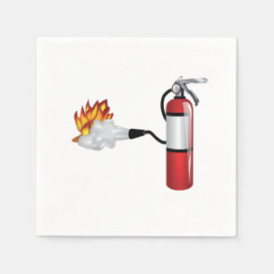 Serviette En Papier Extincteur d'incendie Mettre dehors des serviettes