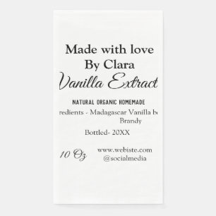 Serviette En Papier Extrait de vanille fait maison ajouter les ingrédi