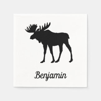 Serviette En Papier Extraordinaire Moose Rustique