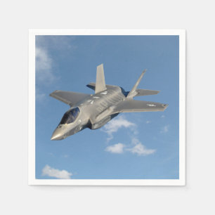 Serviette En Papier F-35 Lightning II Panther Jet Fighter dans le ciel
