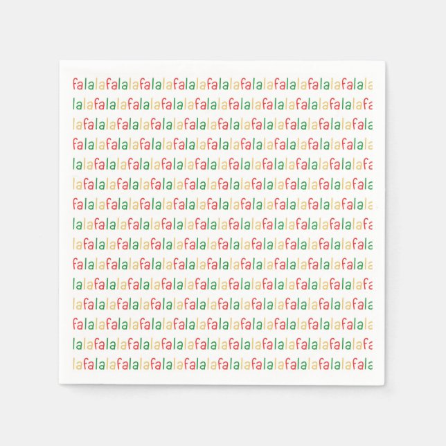 Serviette En Papier Fa La La Christmas Napkins (Devant)