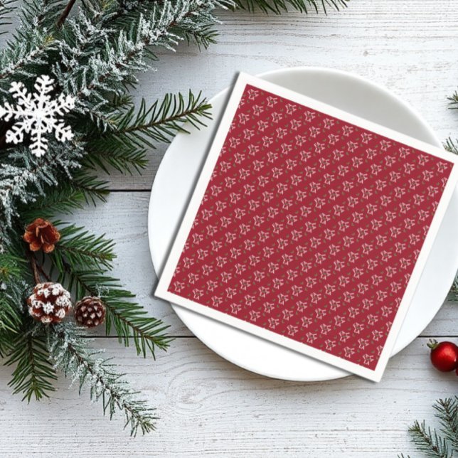 Serviette En Papier Fa La La Festive Holly Christmas (Créateur téléchargé)