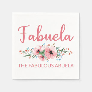 Serviette En Papier Fabuela Définition I - Fabela Flowery Abuela