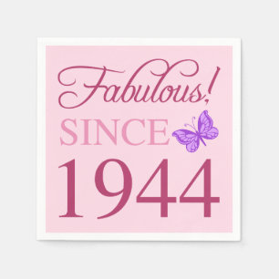 Serviette En Papier Fabuleux depuis 1944 80e anniversaire