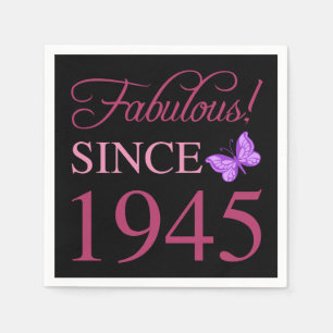 Serviette En Papier Fabuleux depuis 1945 80e anniversaire
