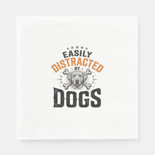 Serviette En Papier Facilement Distrait Par Les Chiens Conception De C