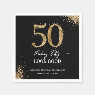 Serviette En Papier Faire paraître 50 ans bien Anniversaire