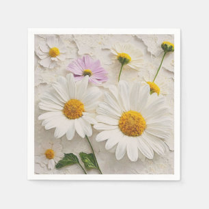 Serviette En Papier Faisceaux et cosmos sur papier désossé