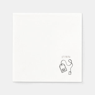 Serviette En Papier 'Faisons la Fête Thé' Fête Prénatale de Mariage An
