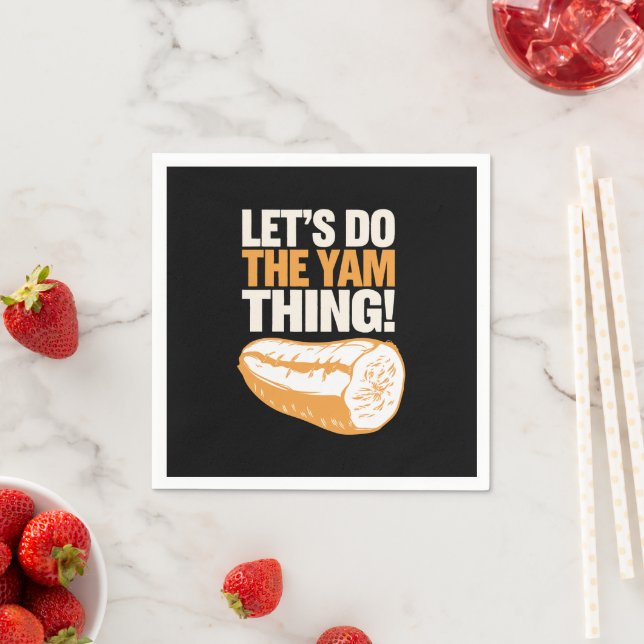 Serviette En Papier Faisons le Yam Thing Thanksgiving Sweet Potato (En situation)