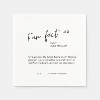 Serviette En Papier Fait amusant #4 Mariage Cocktail serviettes