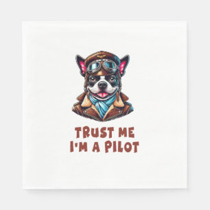 Serviette En Papier Faites-moi confiance, je suis pilote