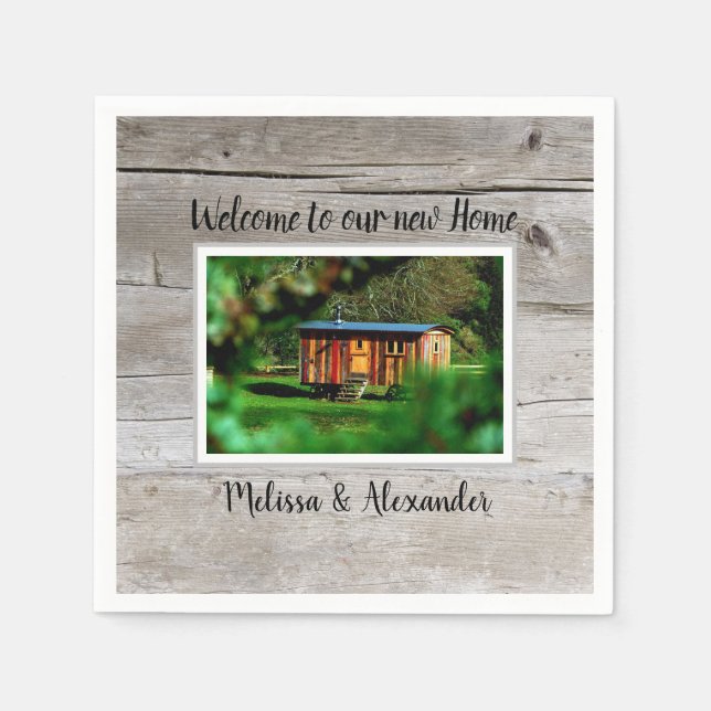 Serviette En Papier Faites votre propre bienvenue à Home Home (Devant)