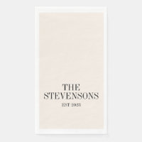 Famille Classique stylish Nom Est Date Ivory