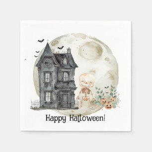 Serviette En Papier Famille Hantée House Maman Et Amis Fête D'Hallowee