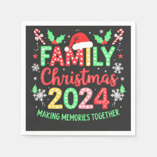 Serviette En Papier Famille Noël 2024 Xmas Family Matching