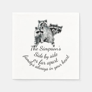 Serviette En Papier Famille toujours dans votre coeur Citation coutume