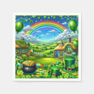 Serviette En Papier Fantastique St Patick's Day Landscape Party