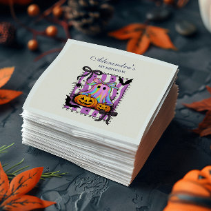 Serviette En Papier Fantôme iridescent Coquette Arc Spooky Un