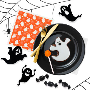 Serviette En Papier Fantômes mignons Araignées Spider Webs Hallowe
